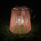 Solarlaterne Gartenlaterne Outdoor aus Metall LED pastellrosa, 22cm
