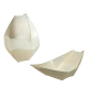 Fingerfood Schalen 'Schiffchen' aus Pappelholz, 14cm, 50 Stk.