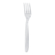Gabel Mehrweg spülmaschinengeeignet PS 18cm transparent, 50 Stk.
