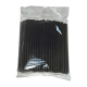 Trinkhalme Strohhalme Kunststoff PP Mehrweg schwarz 150 mm Ø7 mm, 100 Stk.