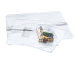 Adhäsionsverschlussbeutel LDPE mit Warntext gelocht 250 x 350mm 30my, 100 Stk.