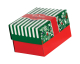 Keksbox Gebäckkarton mit Alubeschichtung 'Weihnachten' 130 x 100 x 80mm, 220 Stk.