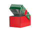 Keksbox Gebäckkarton mit Alubeschichtung 'Weihnachten' 130 x 100 x 80mm, 220 Stk.