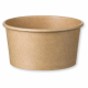 Eisbecher Feinkostbecher aus Kraftpapier FSC® rund 140ml braun mit Deckel, 50 Stk.
