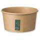 Eisbecher Feinkostbecher aus Kraftpapier FSC® rund 140ml braun mit Deckel, 50 Stk.