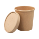 Suppenbehälter Suppenbecher inkl. Deckel aus Kraftpapier 400ml FSC®, 25 Stk.