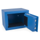 Tresor Safe 23x17x17cm mit elektronischem Zahlenschloss für Tisch/Wandmontage blau