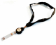 Ausweiskartenhalter Schlüsselband Textilband mit Jojo, schwarz, 35cm, 10 Stk.