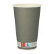 Bierbecher aus Pappe 0,4l - 400ml grau, 20 Stk.