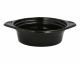Mehrweg Suppenschalen Suppenterrinen mit Anfasser 500ml Ø15,6cm schwarz, 12 Stk.