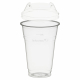 Trinkbecher 400ml + Domdeckel ohne Loch stapelbar aus PLA 50 Stk.