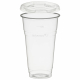 Trinkbecher 500ml + Deckel flach ohne Loch aus PLA 50 Stk.
