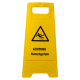 Warnschild 'Achtung Rutschgefahr' gelb beidseitig bedruckt, ca. 61 cm hoch