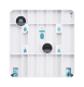 Satino Hyginity Jumbo Toilettenpapierspender L, 35x34x13,9cm weiß, System JT2