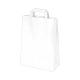 Papiertragetaschen 32 x 26 x 14 cm mit EAN-Code weiß, 250 Stk.