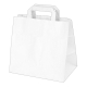 Papiertragetaschen 33 x 32 x 21 cm mit EAN-Code weiß, 250 Stk.