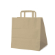 Papiertragetaschen 33 x 32 x 21 cm mit EAN-Code braun, 250 Stk.