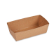 Snackschalen kraft braun mit Fettbarriere 13,5x7x4,5cm 300ml 250 Stk.