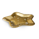 Pappteller Sternform Gold Ø25 cm - FSC Einwegteller für Weihnachten, 6 Stk.