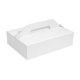 Tragebox für Tortenstücke und Kuchenstücke 27x18x8cm, weiß, 50 Stk.