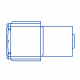 Pizzakarton aus Mikrowellpappe mit neutralem Motiv, 32,5 x 32,5 x 3 cm, 100 Stk.