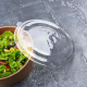 Deckel transparent Ø185mm aus rPET für Salatschalen Feinkostschalen, 50 Stk.