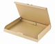 Versandkarton 340x250x30mm schnelle Aufrichtung Steckverschluss Maxibrief DHL briefkastentauglich Höhe 3cm A4 B4 braun