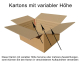 Faltkarton 1000x500x(300)-500mm (Außenmaß) mit variabler Höhe 2-wellig GLS DPD braun