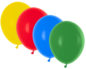 Luftballons bunt gemischt Ø 300 mm, Größe 'L', 10 Stk.
