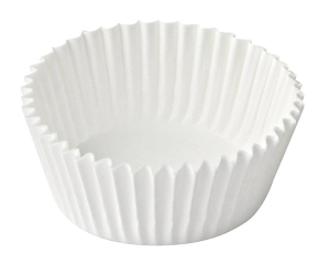 Gebäckkapseln weiß Ø 26 x 16 mm, 1000 Stk.