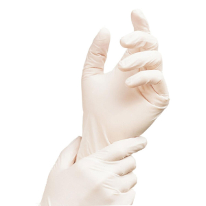 Latex Einweghandschuhe weiß ungepudert Größe S, 100 Stk.