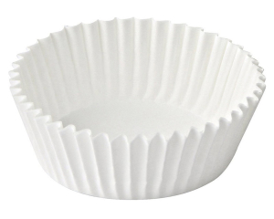 Gebäckkapseln weiß Ø 70 x 20 mm, 1000 Stk.