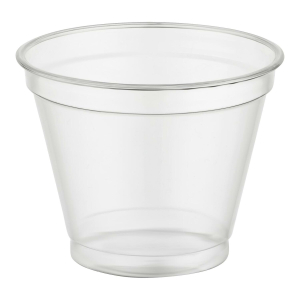 Trinkbecher Smoothiebecher Dessertbecher 250 ml, Ø 95mm, PET, glasklar, 50 Stk.