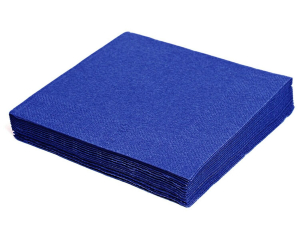 Servietten 33 x 33 cm 1/4 -Falz, 2-lagig dunkelblau, 50 Stk.