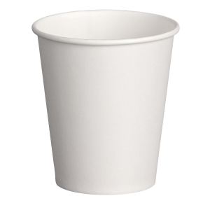 Kaffeebecher 'Coffee To Go' Pappbecher 100% ohne Kunststoff weiß 300ml, 50 Stk.