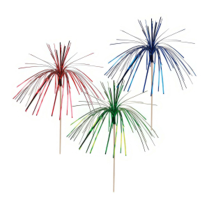 Cocktail Glitzerpalmen 22 cm, Deko-Palmen für Drinks und Eisbecher, 144 Stk.