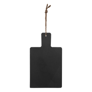 Wand-Kreidetafel 'Naturstein' aus Schiefer schwarz zum Aufhängen 11 x 19cm