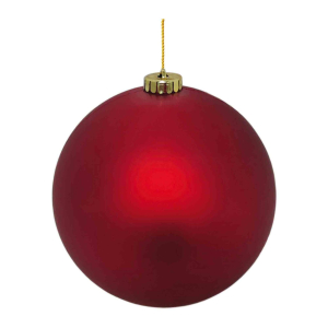 Weihnachtskugeln Christbaumkugeln XL aus Kunststoff rot matt, Ø20cm, 1 Stk.