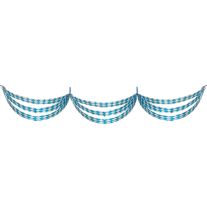 Girlande 'Oktoberfest' aus Polyester 3m, 1 Stk.