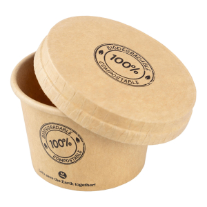 Dressingbecher mit Deckel aus Karton 30ml, Ø44mm 50 Stk.