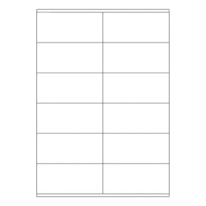 Etiketten Labels selbstklebend weiß 105 x 48mm auf DIN A4, 1200 Stk.