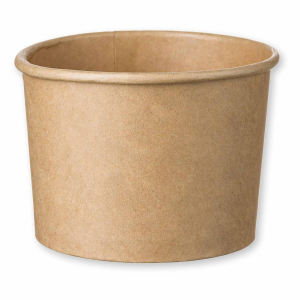 Eisbecher Feinkostbecher aus Kraftpapier FSC® rund 230 ml braun Ø 90 mm, 50 Stk.
