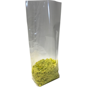 Kreuzbodenbeutel OPP 75 x 130mm transparent mit Siegelnaht 30my, 1000 Stk.