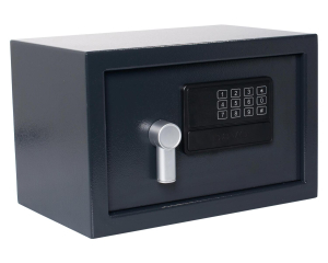 Tresor Safe 31x20x20cm mit elektronischem Zahlenschloss für Tisch/Wandmontage anthrazit