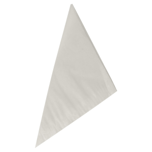 Spitztüten Pergamentersatz fettdicht 19x19x27cm 125gr. weiss, 100 Stk.