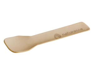 Eislöffel Eisspatel Papier Karton FSC® 'naturesse' 9,5 cm braun, 150 Stk.