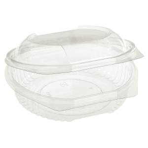 Salatschalen mit fixem Deckel PLA transparent 600 ml, 50 Stk.