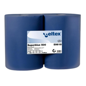 Celtex Putzpapier blau 3-lagig 36 x 36 cm, 2 Rollen a 500 Blatt