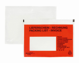 DOCUFIX Dokumententaschen *Lieferschein/Rechnung*, C6 175x115+20mm, 250 Stk.