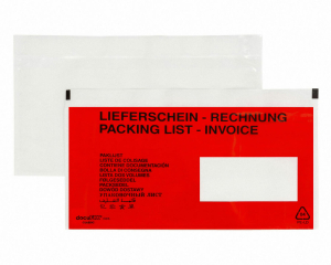 DOCUFIX Dokumententaschen *Lieferschein/Rechnung*Schweiz 245x125+20mm, 250 Stk.